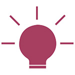 Lightbulb icon representing our combined knowledge of the industries we serve.