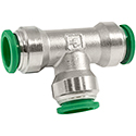 Parker Hannifin Prestolok Tube Fittings, Nickel Plated Brass Push-to-Connect