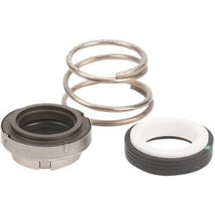 Close-up of a Viton mechanical seal assembly.